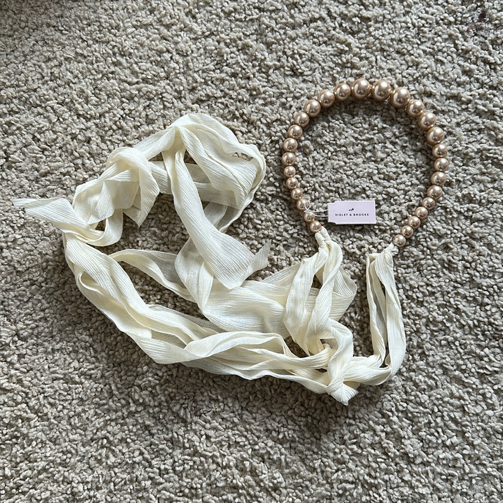 Violet and Brooks Pearl Headband